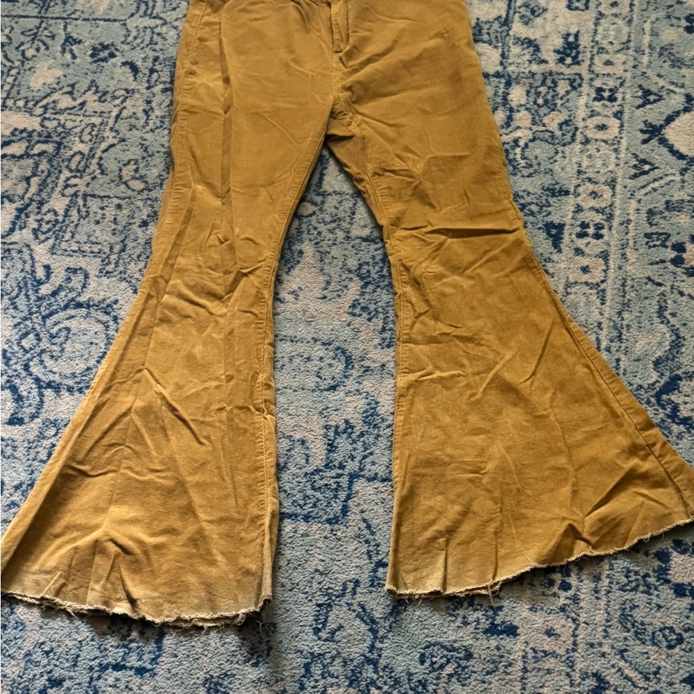 Chic Flare Mustard Yellow Jeans for Women